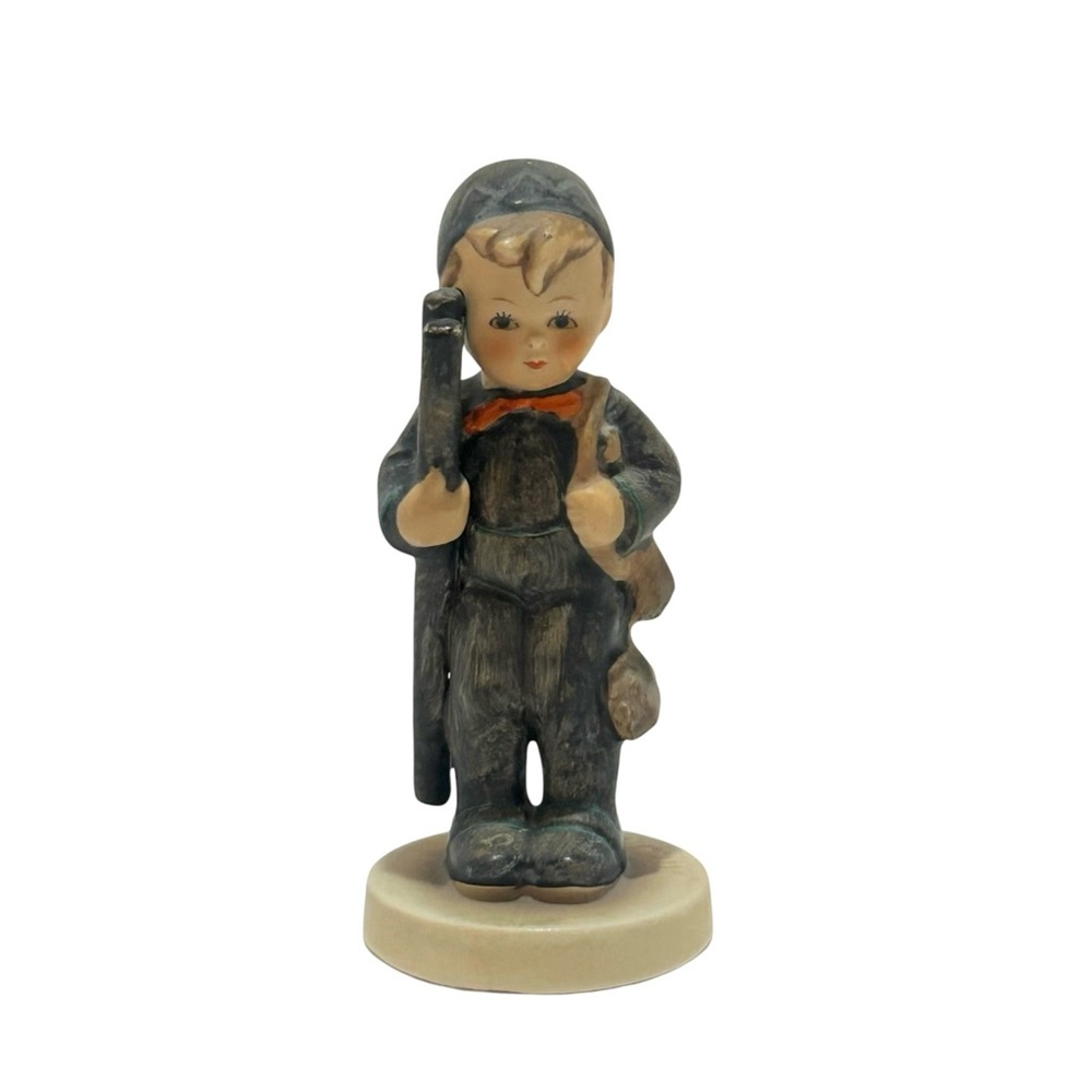M.J.HUMMEL Chimney Sweep Antique Collectible Little Boy hold a ladder Figurine